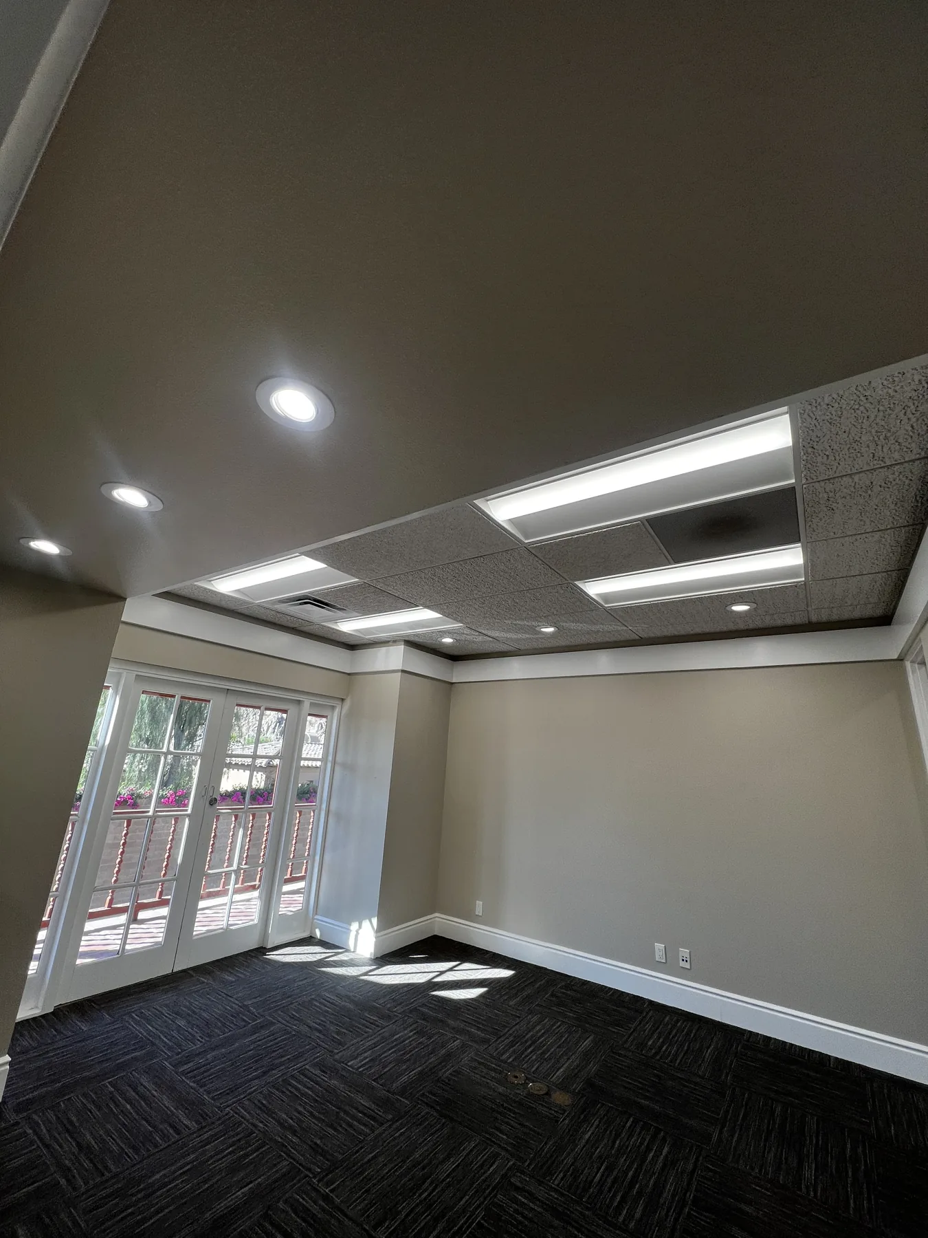 La Quinta office lighting remodel by Power On Solutions